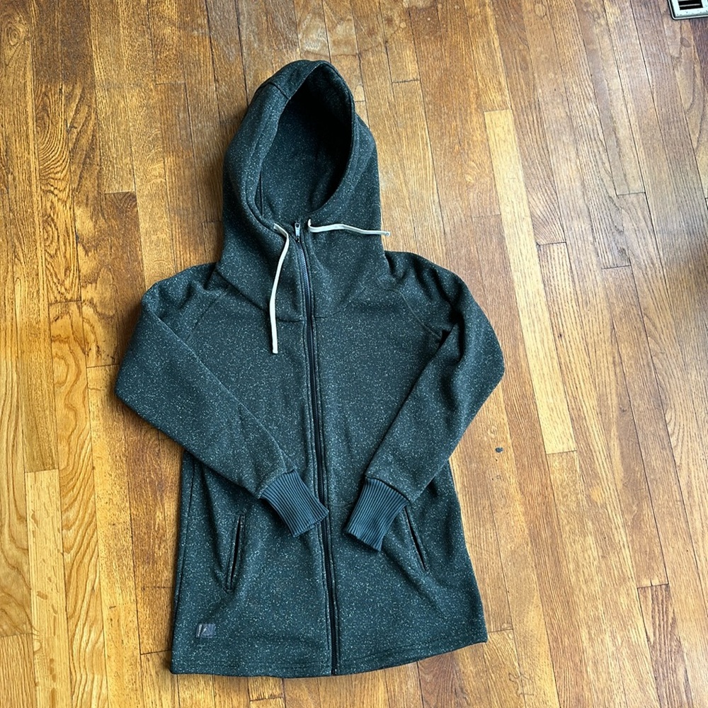 Deso Wanderer Zip Hoodie Jacket  Black Forest Pepper Outdoor Full Zip M New